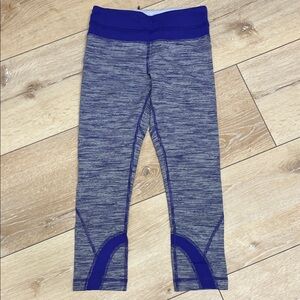 Women’s Purple and White Size 2 Leggings